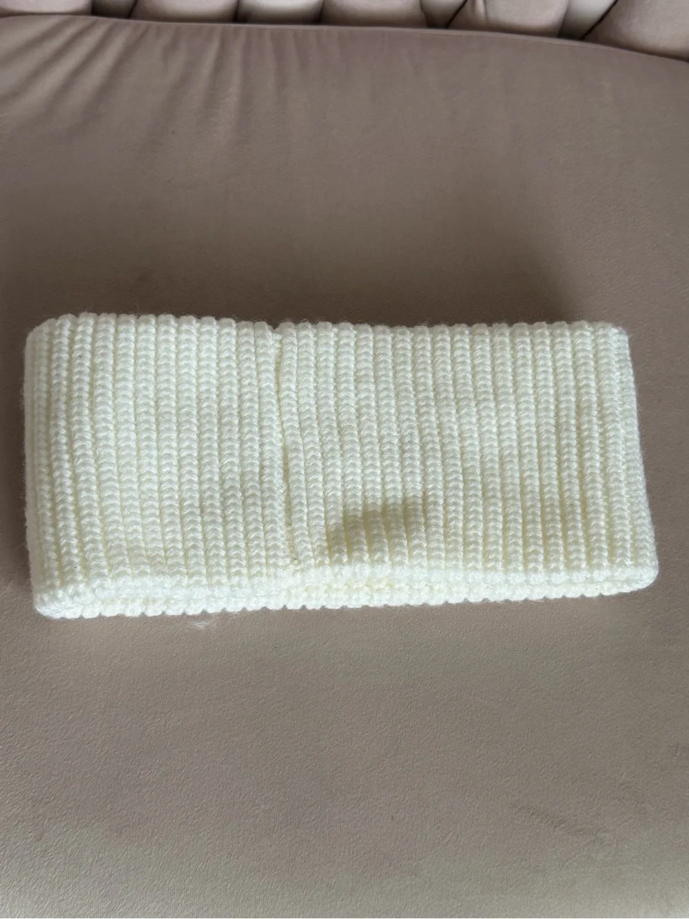 ❄️COACH❄️ Logo Headband in Cream